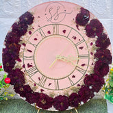 Varmala Roses Preservation in 14-Inches Resin Clock